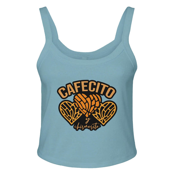 Coffee & Gossip Vibes - Start Your Day Right - sld baby blu bln - Tank Tops