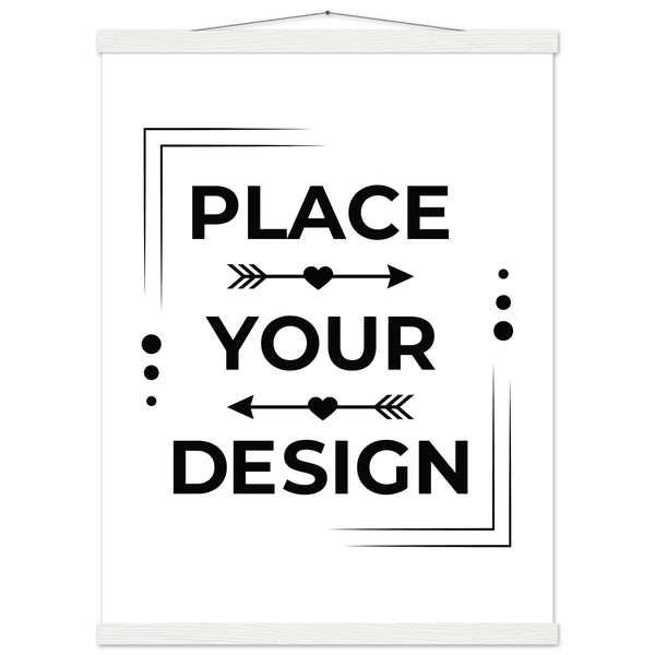 Stunning Art Display - Premium Customizable Poster - 45x60 cm 18x24″ White wall hanger - Posters With Hanger