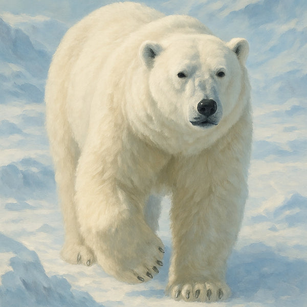 Arctic Majesty – Glossy Framed Eagle & Polar Bear - - Framed Posters