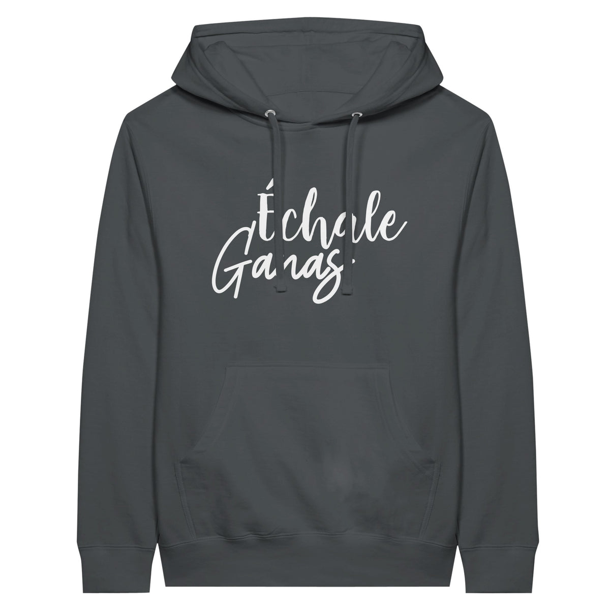 Evoke Your Inner Strength with Échale Ganas Unisex Hoodie - Charcoal - Unisex Hoodies