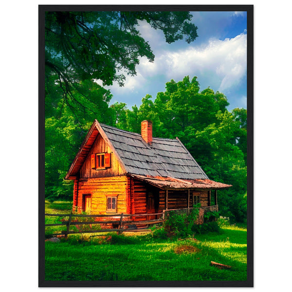 Peaceful Getaway - Framed Poster for Your Home - 45x60 cm 18x24″ Black frame - Framed Posters