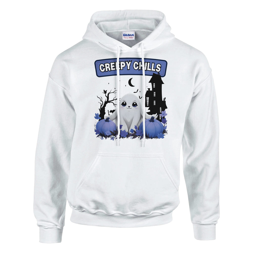 Creepy Chills - Cute & Spooky Halloween Hoodie - White - Hoodies