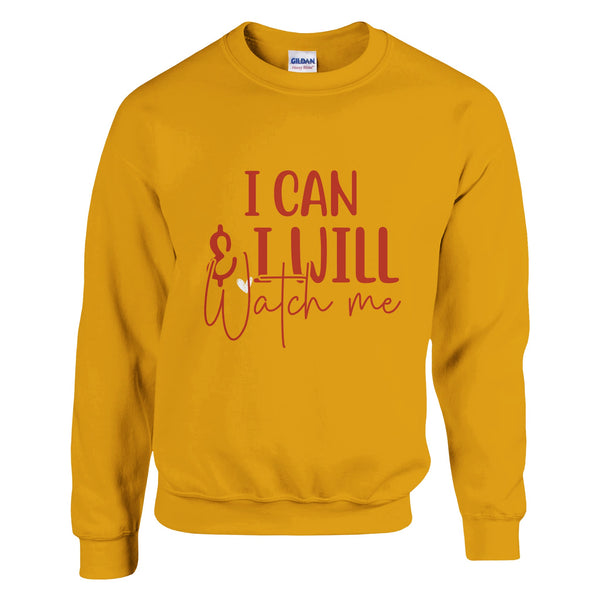 Determination Defined - I CAN & I WILL Apparel - Gold - Sweatshirts