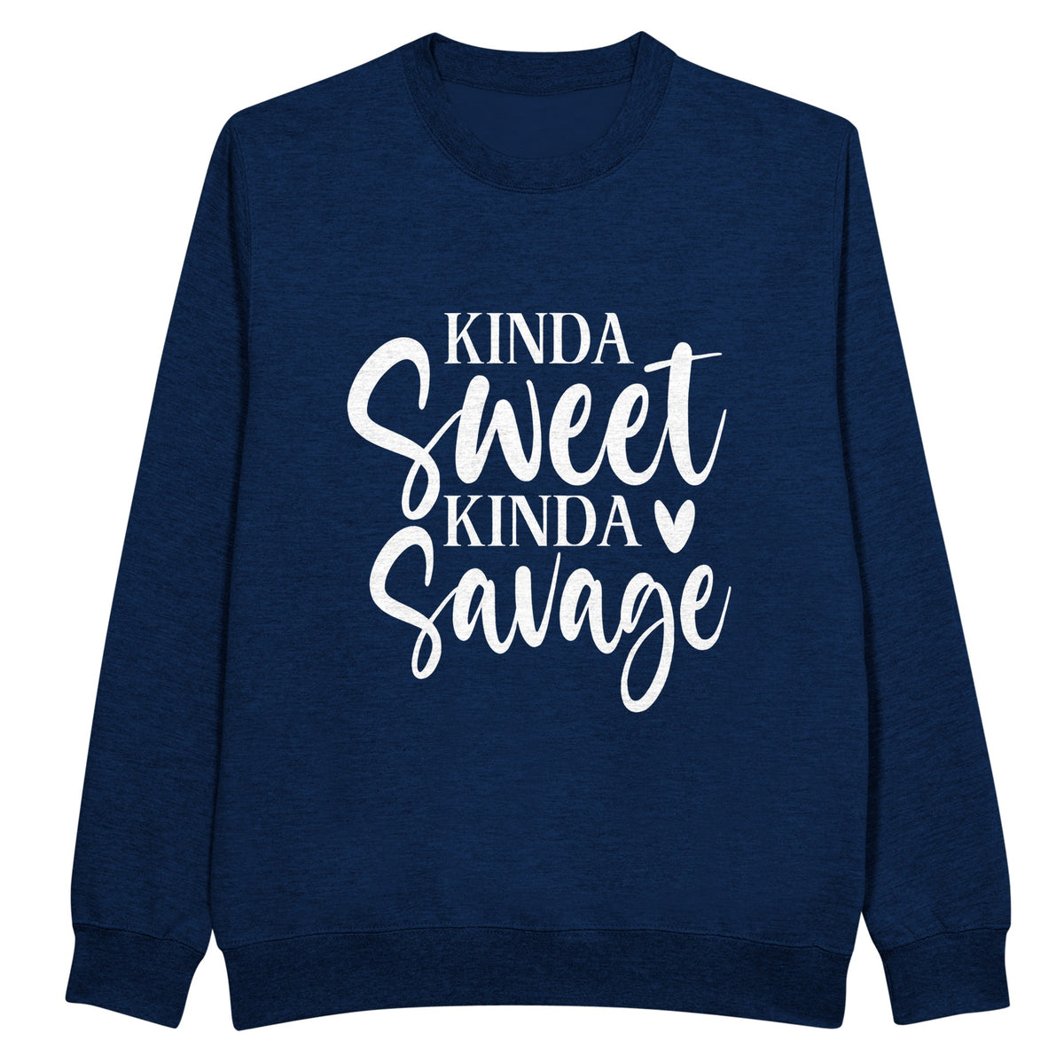 Dual Personality - Sweet and Savage - Navy - Crewneck Sweatshirts