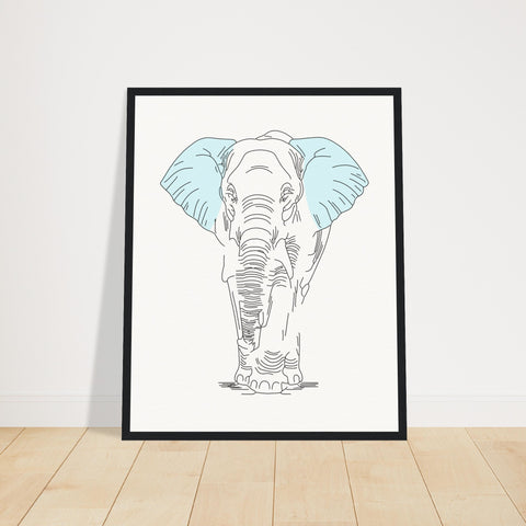 Image of Sublime Serenity - Elephant in Pastel