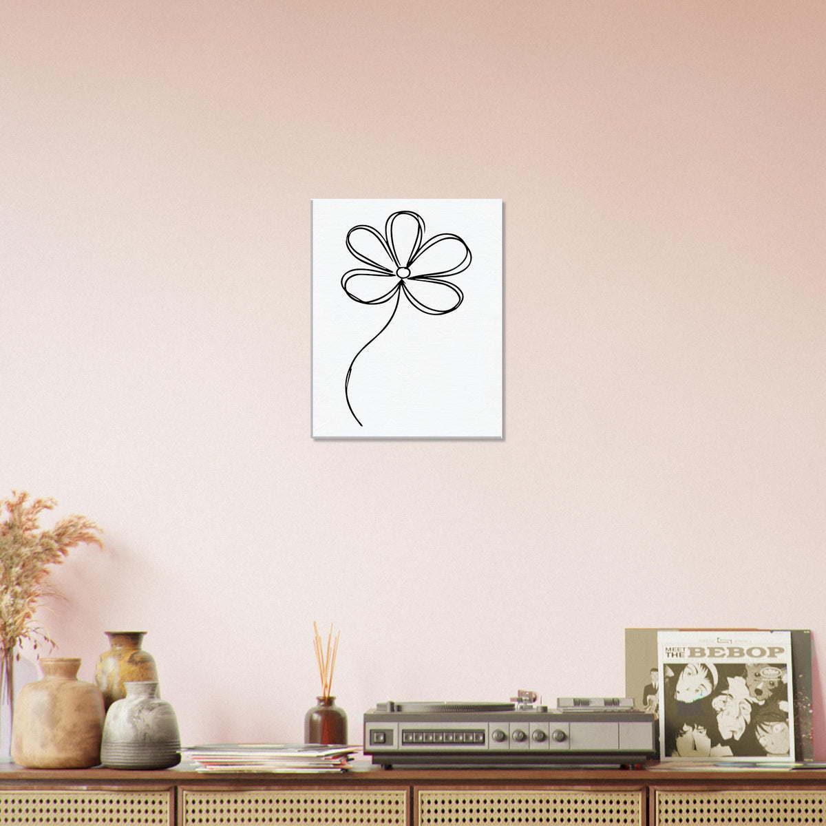 Modern Flora - Artistic Flower Canvas - - Canvas Prints