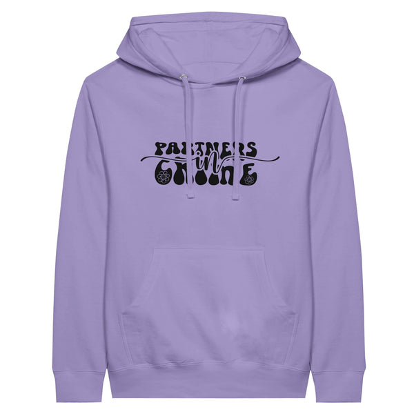 Partners in Style - Unveiling the Bond of 'Partners in Crime - Lavender - Hoodies