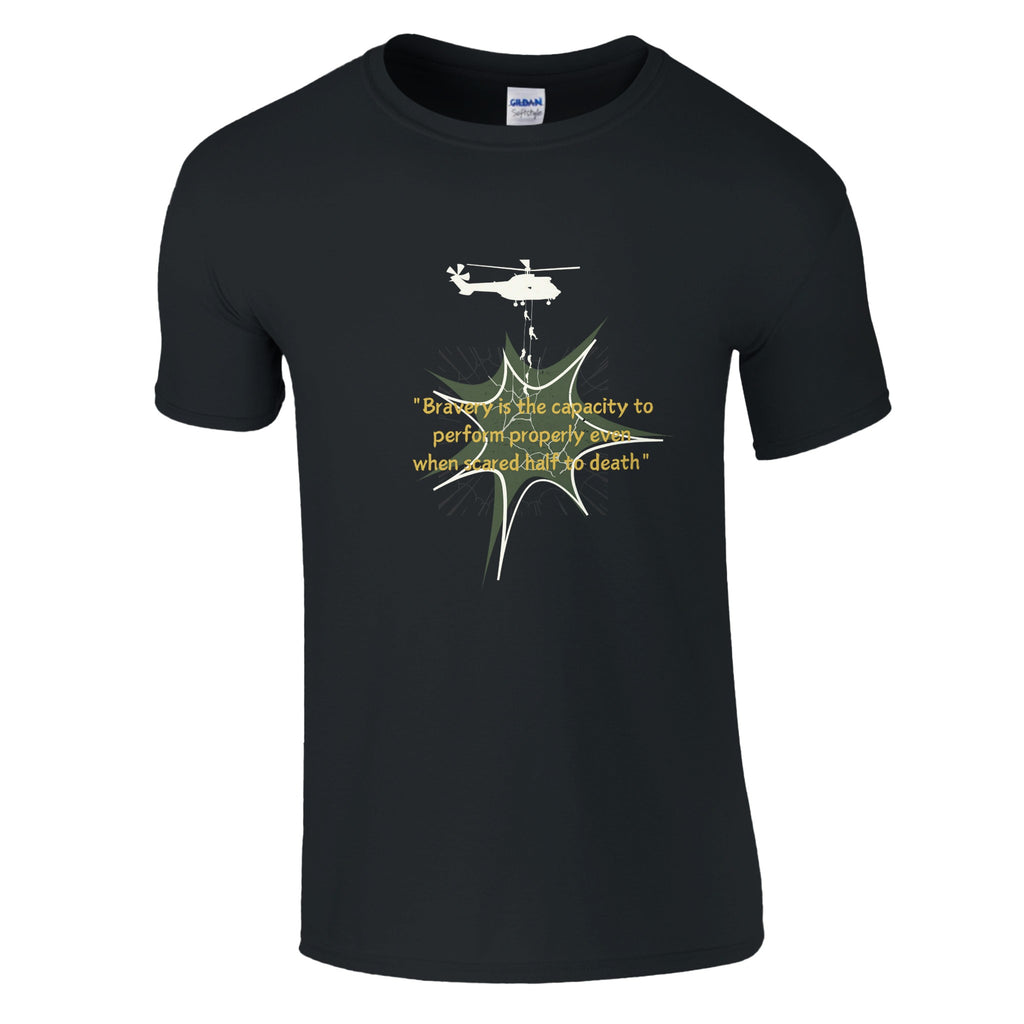 Bravery Defined - Inspirational Military Quote - Black - T-shirts