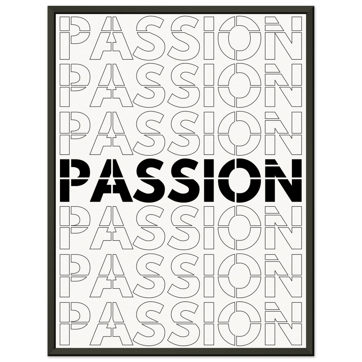 Passionate Repetition - Art That Inspires - 45x60 cm 18x24″ - Metal Framed Posters