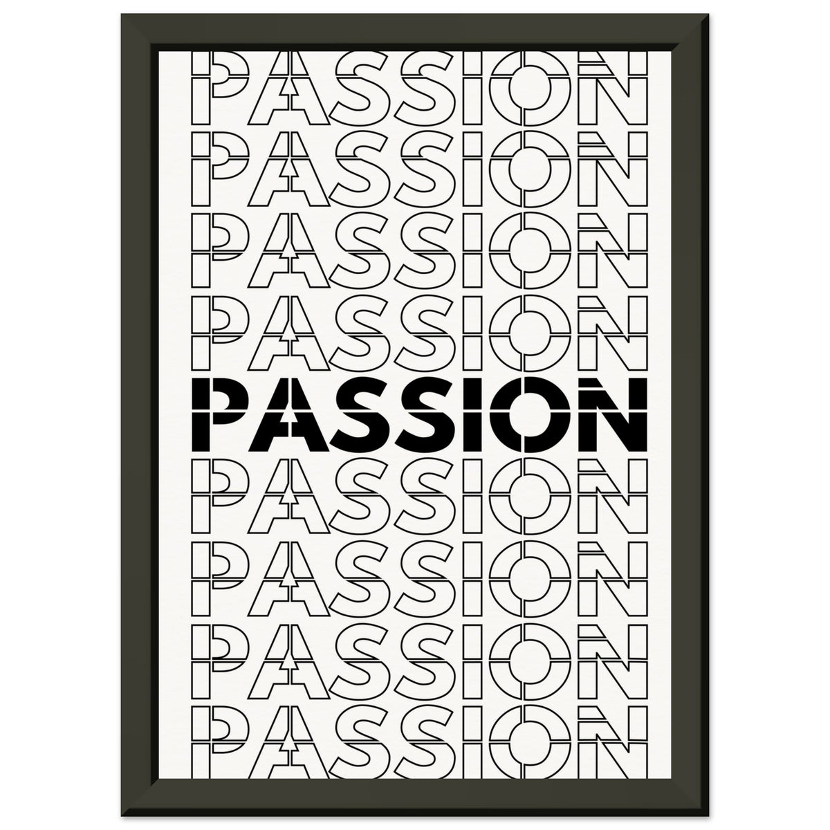 Passionate Repetition - Art That Inspires - A4 21x29.7 cm 8x12″ - Metal Framed Posters