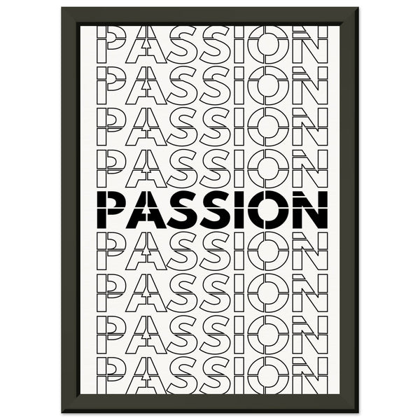 Passionate Repetition - Art That Inspires - A4 21x29.7 cm 8x12″ - Metal Framed Posters