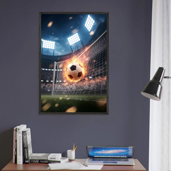 Burn the Net Poster – Gift for Players & Dreamers - Black frame - Wooden Framed Posters