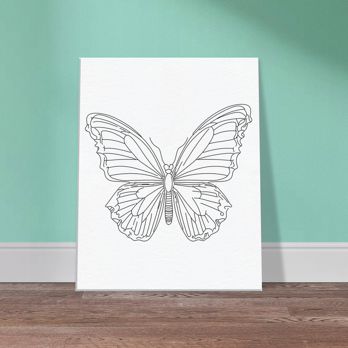 Canvas Serenity - Minimalist Butterfly Design - - Canvas Prints