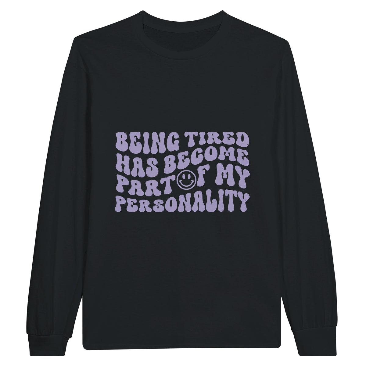 Heavyweight Tired Personality Tee - Black - Sweatshirt