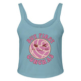 Concha Lover's Delight - But First, Conchas - sld baby blu bln - Tank Tops