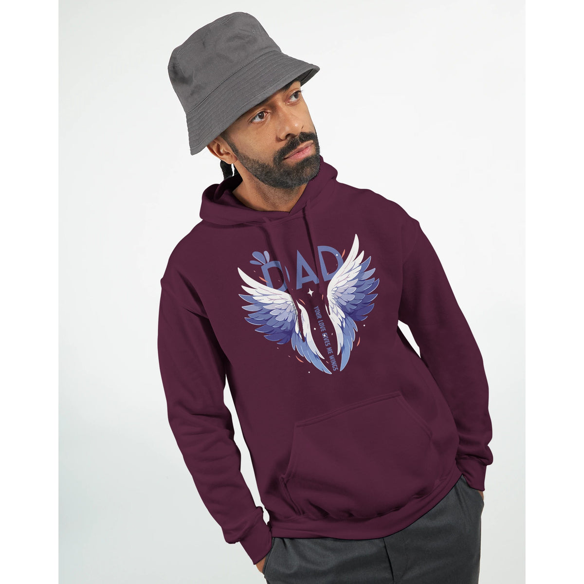 Soaring High - Celebrating Fatherhood - Maroon - Hoodies