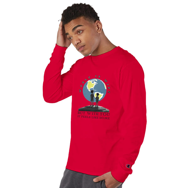 Global Comfort - Home in Every Hemisphere - Red - T-shirts