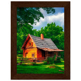 Peaceful Getaway - Framed Poster for Your Home - 13x18 cm 5x7″ Dark wood frame - Framed Posters