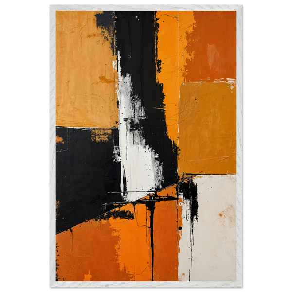 Striking Abstract Wall Art – Gift the Bold Harmony Poster - - Wooden Framed Posters