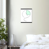 Serenity in Simplicity - Minimalist Face Art Poster - - Posters With Hanger