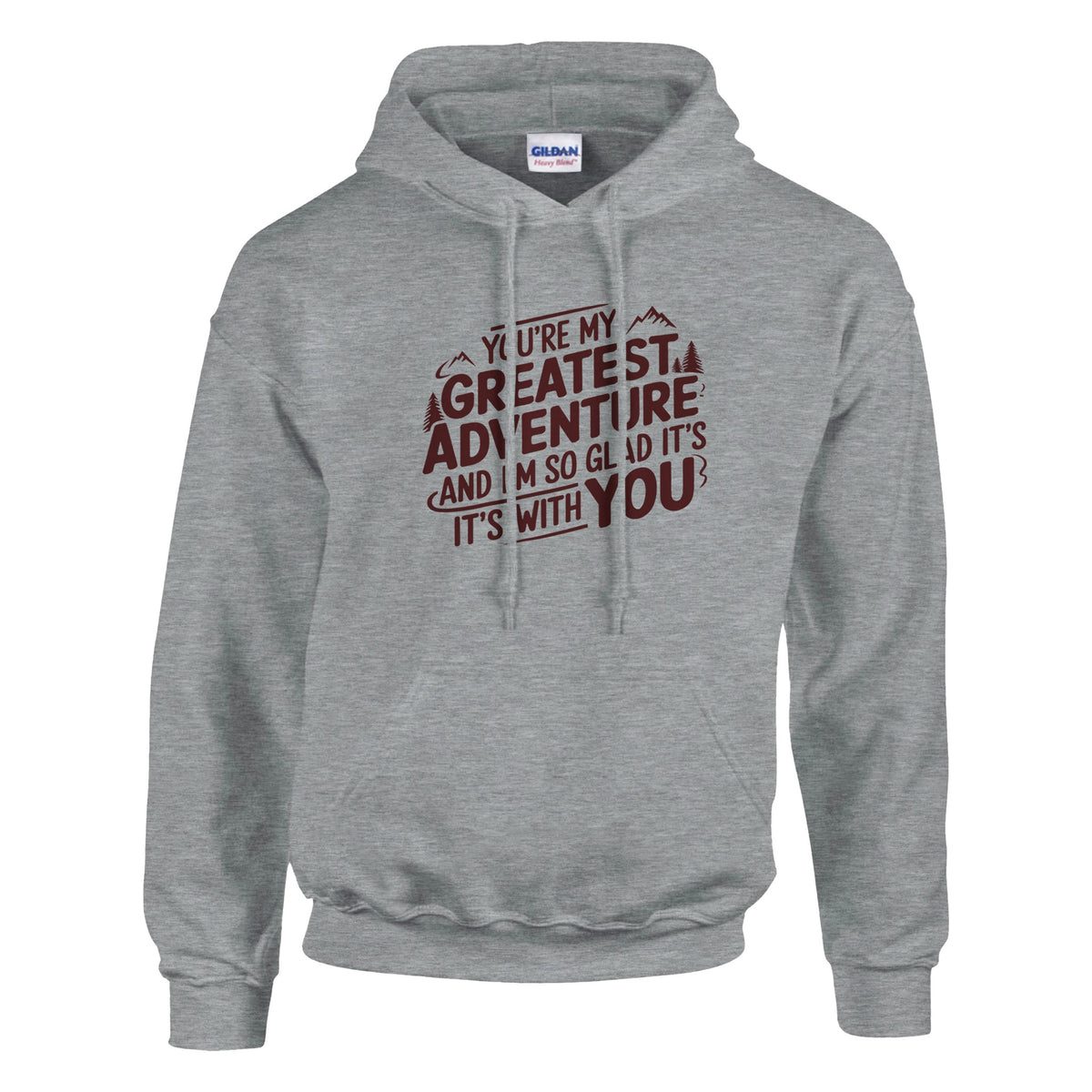 Gildan's "Greatest Adventure" Hoodie – A Perfect Gift for Your Husband - Ash - Hoodies