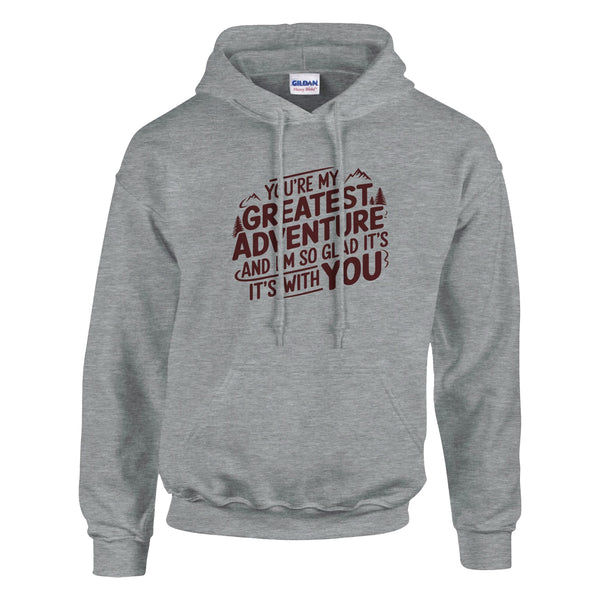 Gildan's "Greatest Adventure" Hoodie – A Perfect Gift for Your Husband - Ash - Hoodies