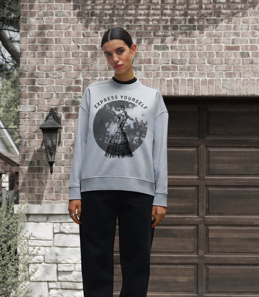 Ethereal Chic - Oversized Fit - - Sweatshirts