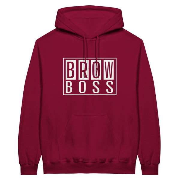 BROW BOSS - Style with Swagger, Share Your Story - Cardinal Red - Hoodies