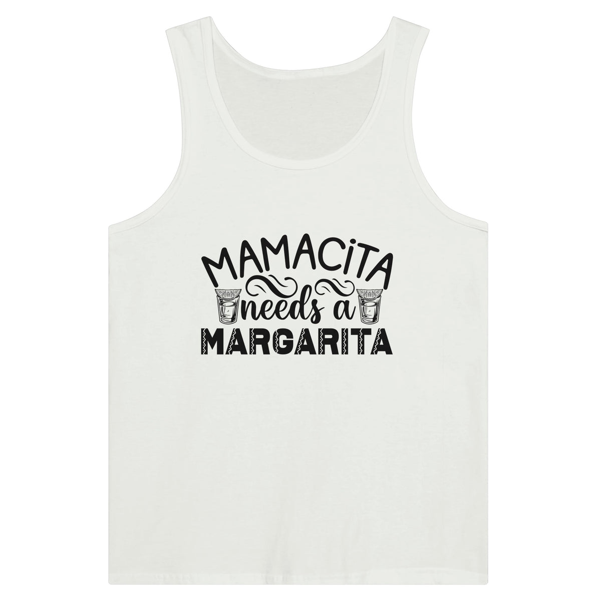 Sipping with Mom - 'Mamacita Needs a Margarita' - White - Print Material