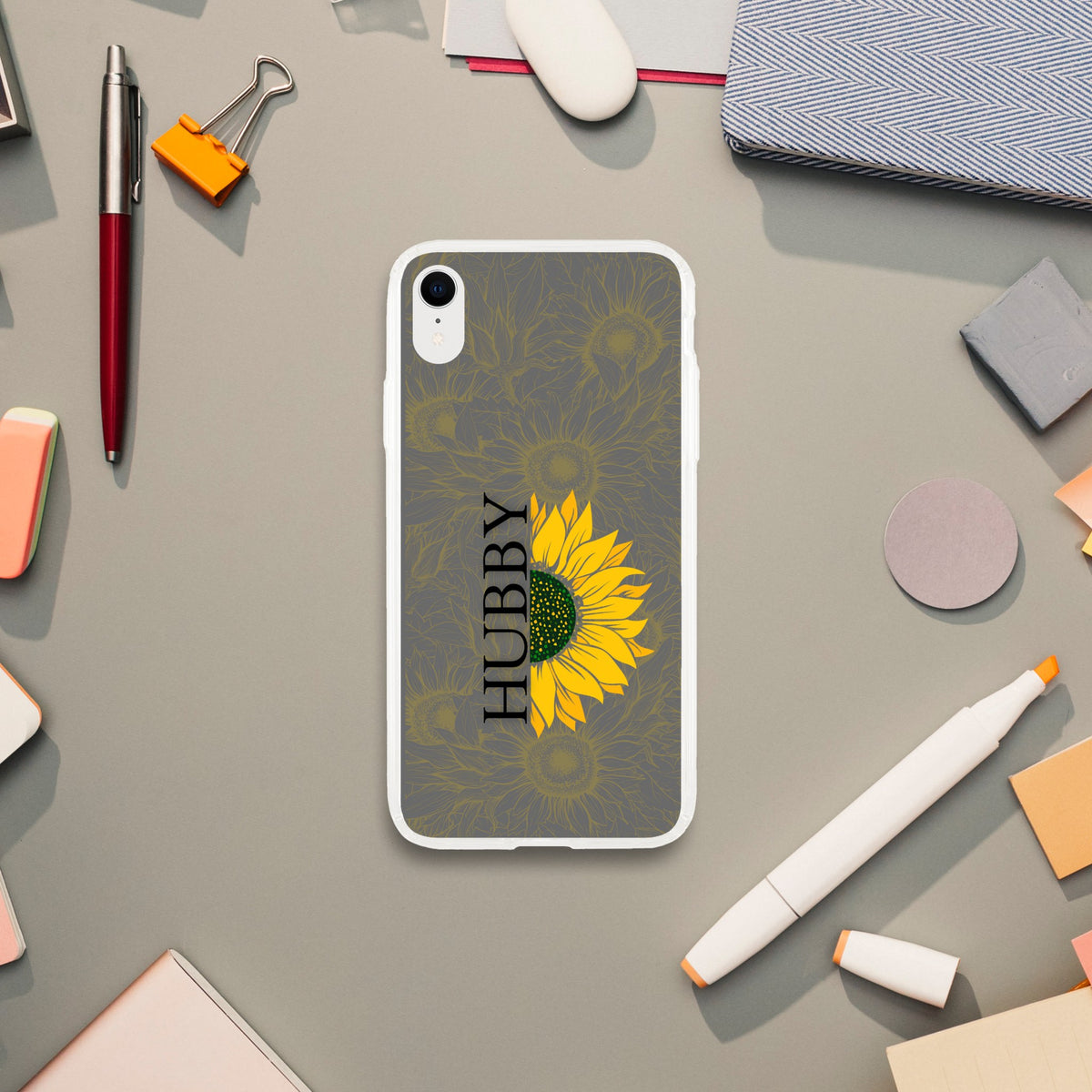 Sunflower Duo - WIFEY & HUBBY iPhone Cases - iPhone XR Phone Case For Hubby - Tech Accessories