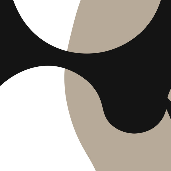 Abstract Silence in Earthy Tones - Metal Framed Poster - - Metal Framed Posters