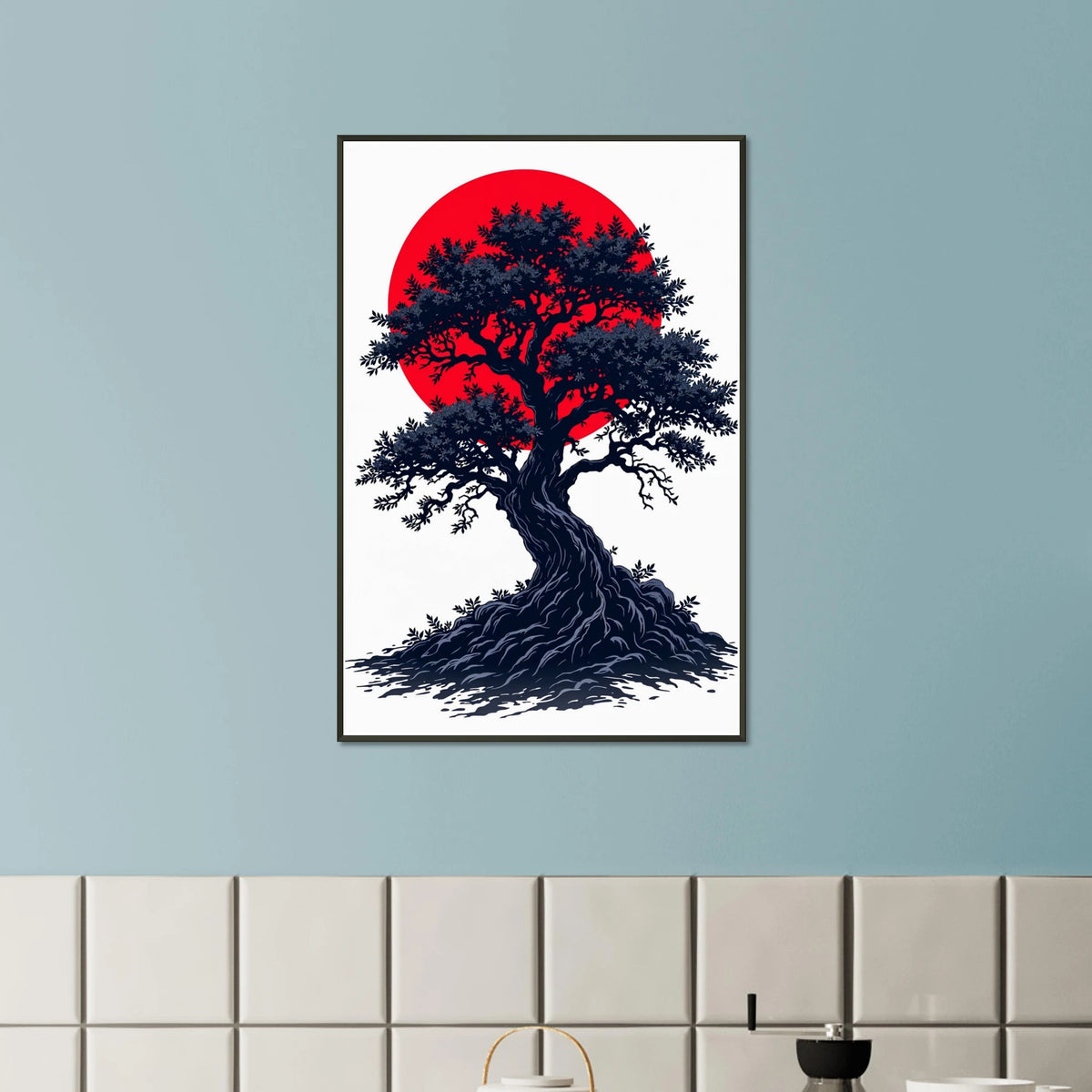 Zen Tree Elegance - Framed Memory Poster - Default Title - Metal Framed Posters
