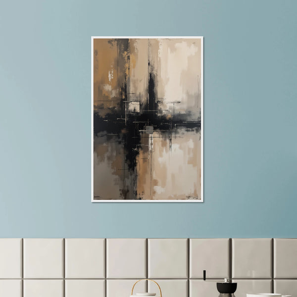 Earth & Emotion – Wooden Framed Art - White frame - Wooden Framed Posters