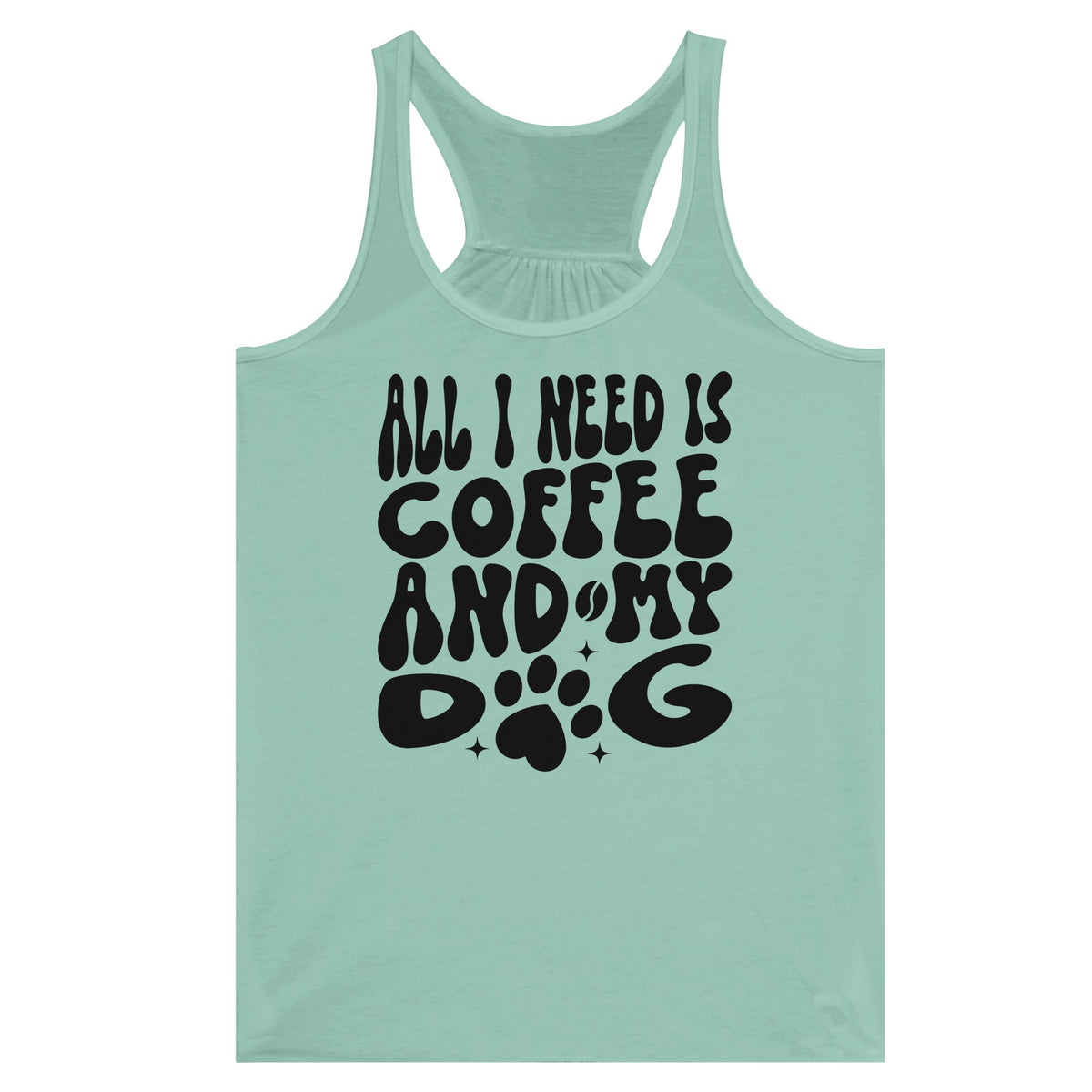 Coffee and Canines - My Perfect Pair - Mint - Tank Tops