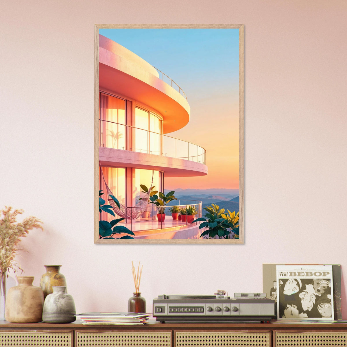 Golden Hour Escape – Framed Poster - Wood frame - Wooden Framed Posters