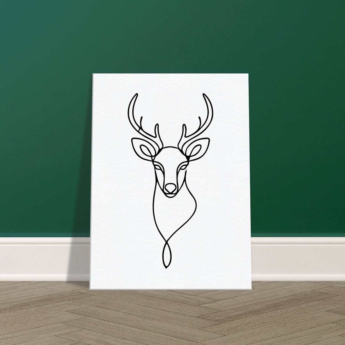 Timeless Beauty - Majestic Deer Outline Canvas - 60x80 cm 24x32″ - Canvas Prints