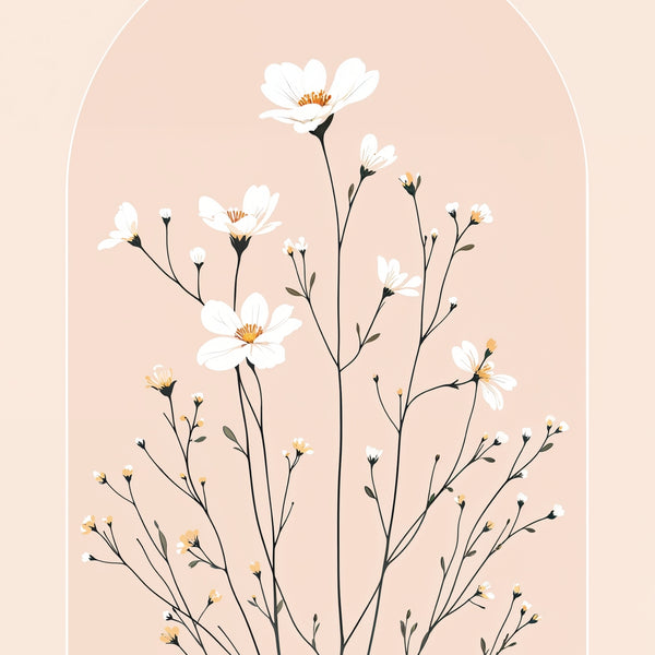 Archways to Calm and Bloom - Wooden Framed Poster - - Wooden Framed Posters