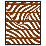 Flowing Lines - Contemporary Wall Art - 40x50 cm 16x20″ Black frame - Wooden Framed Posters