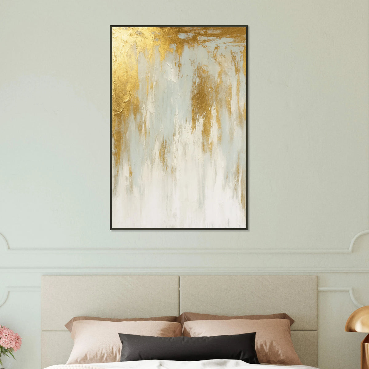 Gift of Luxury - Abstract Gold Metal Framed Poster - Default Title - Metal Framed Posters