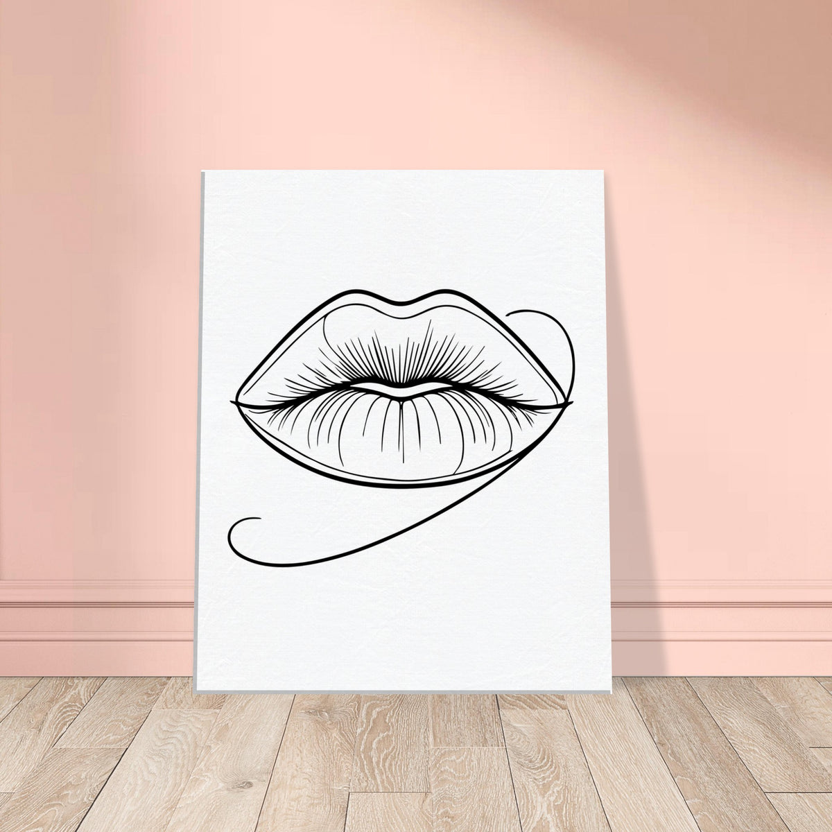 Immersive Lips Art- Canvas Print for Timeless Decor - - Canvas Prints