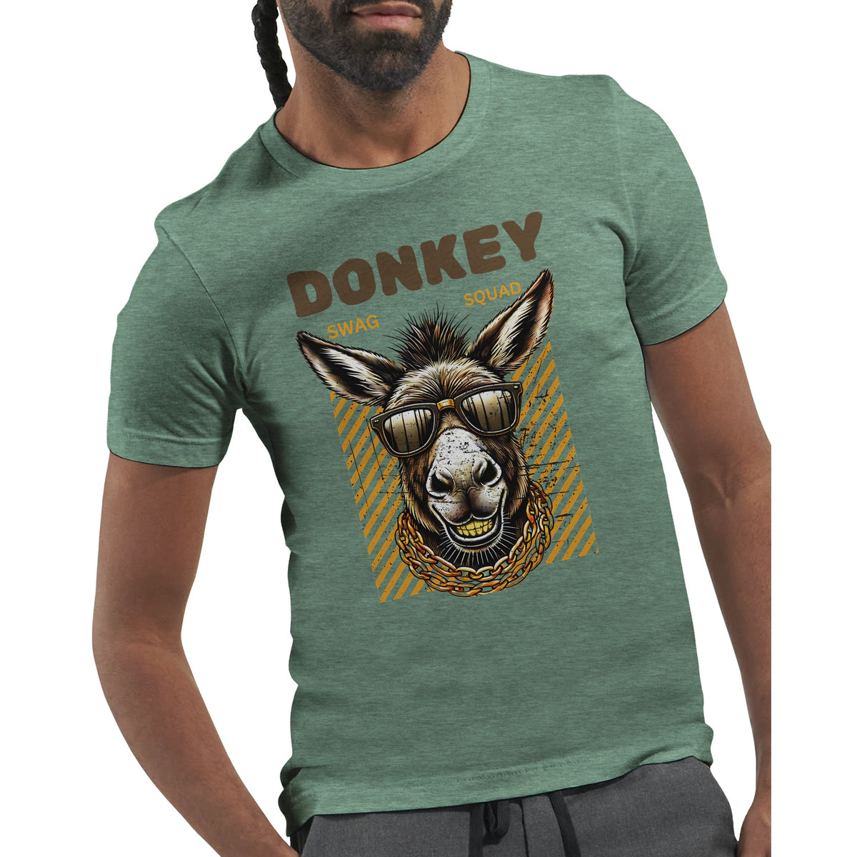 Donkey Swagger - Unleash Your Fun Side! - Heather Mint - T-shirts