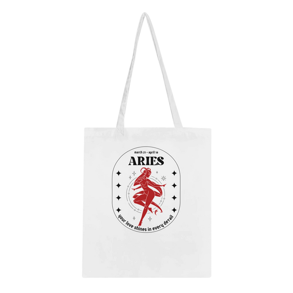 Zodiac Art Cotton Tote for Horoscope Lovers - - Tote Bags