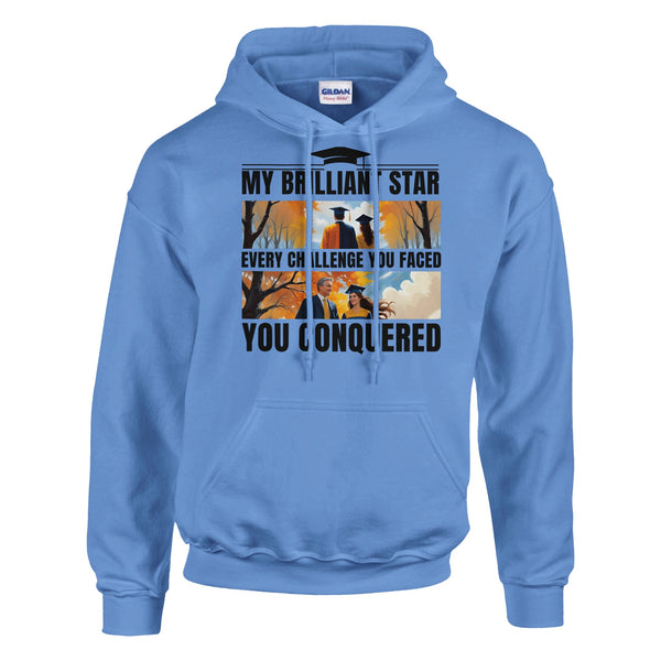 Autumn Graduation - A Stroll Through Memories Hoodie - Carolina Blue - Hoodies