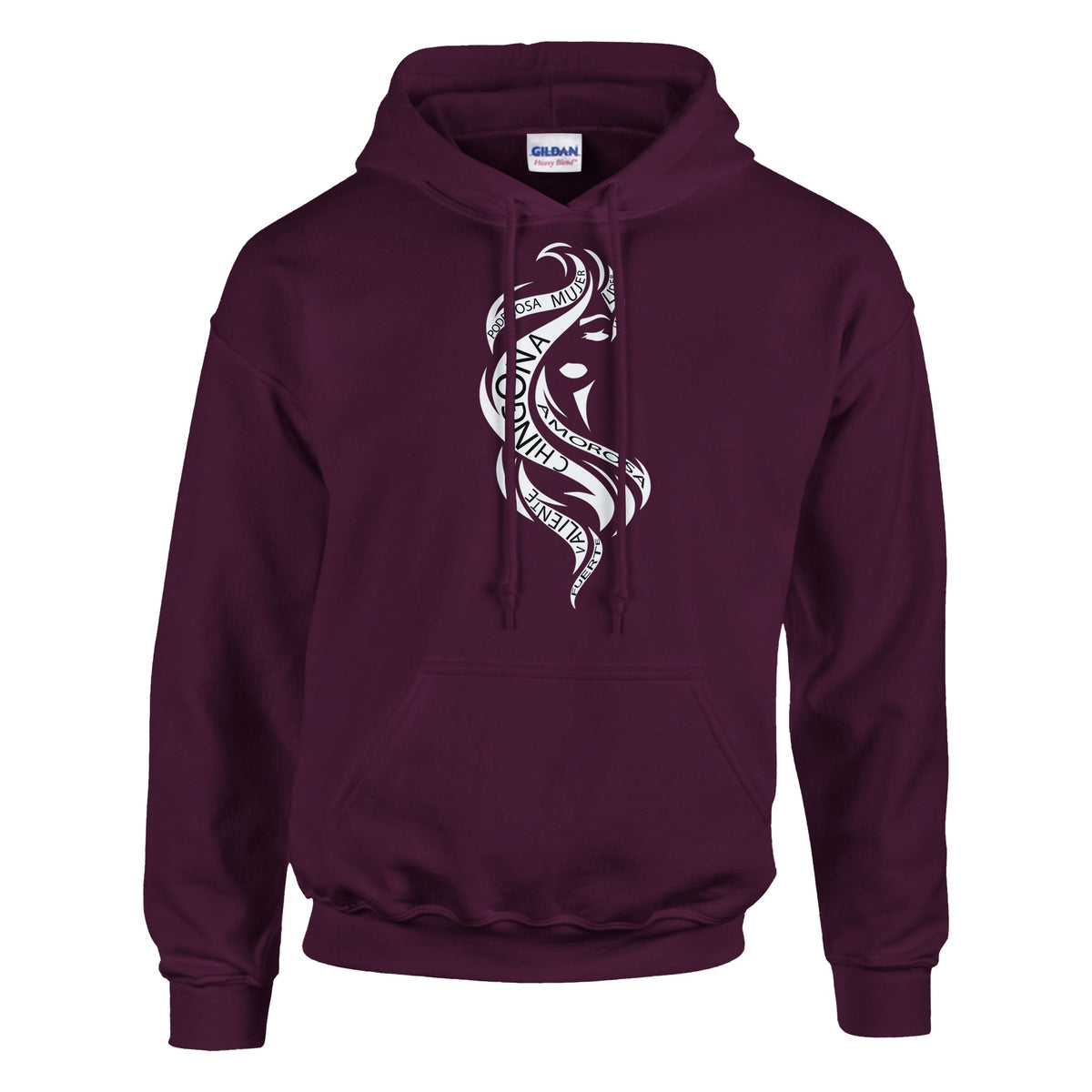 Fearless Fashion - Poderosa Mujer Merchandise - Maroon - Hoodies