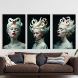 Grace in Flight - Swan Headdress Set - - Framed Posters