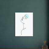 Whispers of Art - Minimalist Face Canvas - 60x80 cm 24x32″ - Canvas Prints