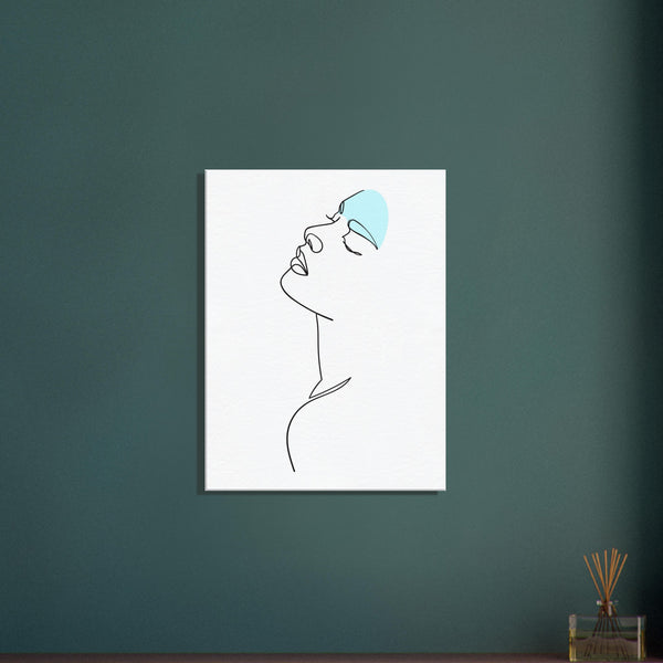 Whispers of Art - Minimalist Face Canvas - 60x80 cm 24x32″ - Canvas Prints