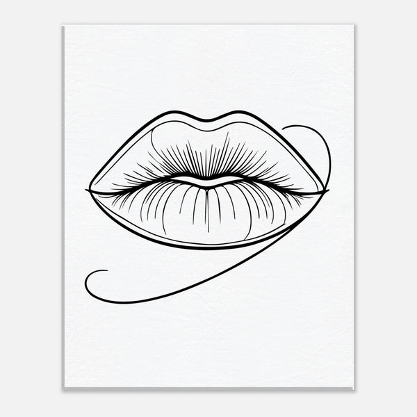 Immersive Lips Art- Canvas Print for Timeless Decor - - Canvas Prints