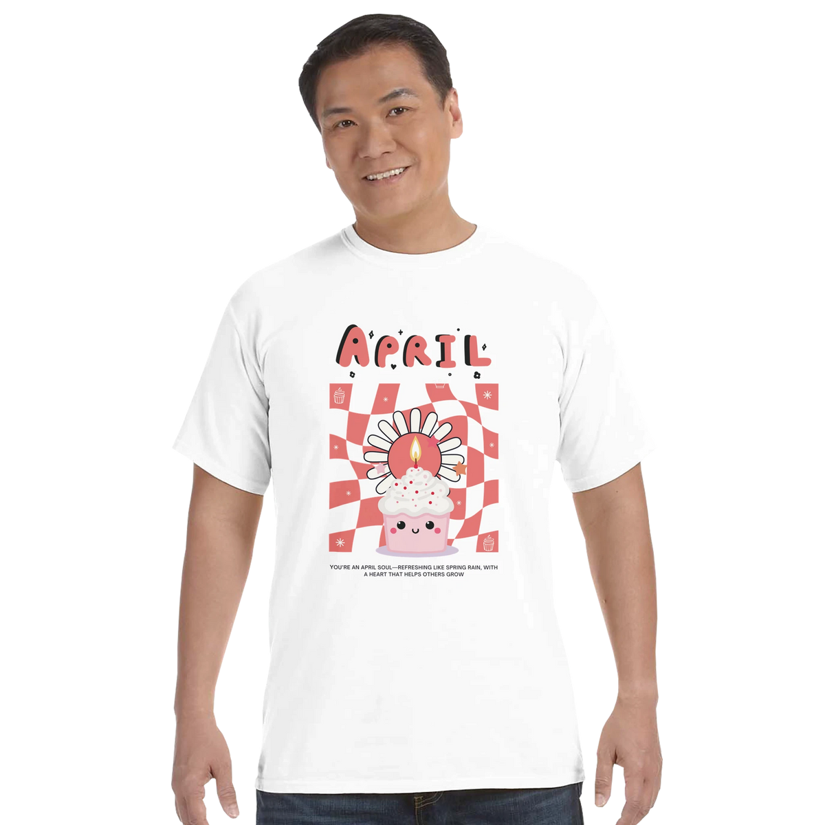 Comfort Colors Birthday Tee – A Sweet Gift for Her - April - T-Shirt