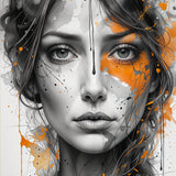 Abstract Emotions- Beauty Unveiled - - Framed Posters